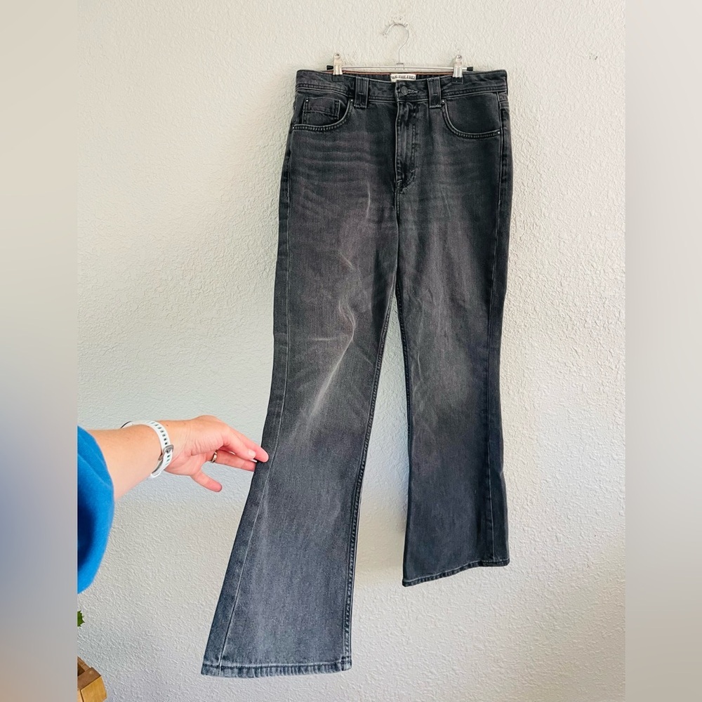 We The Free Grey Wash Boot Cut Jeans